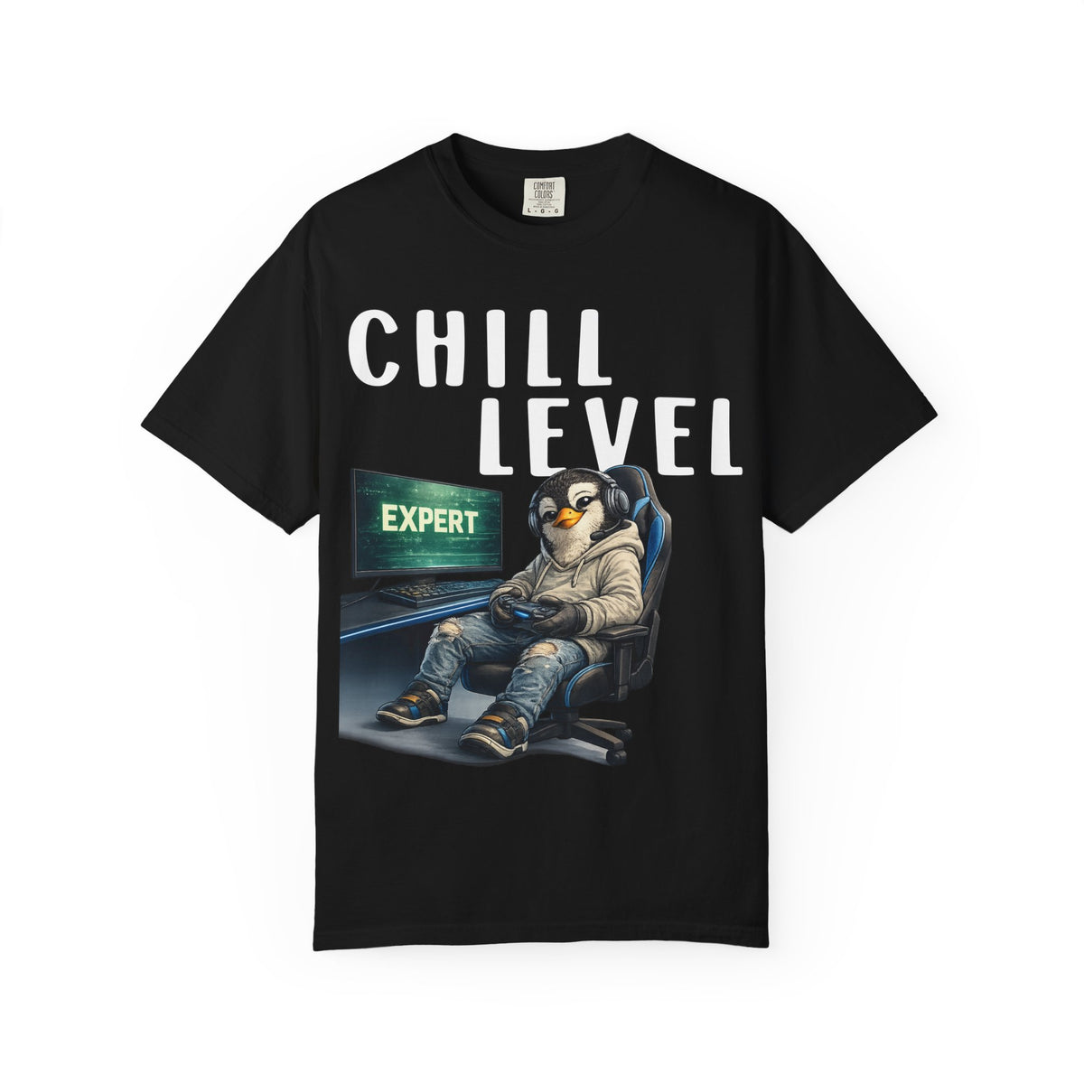 Chill Level Expert Boy T-shirt - Penguin Series