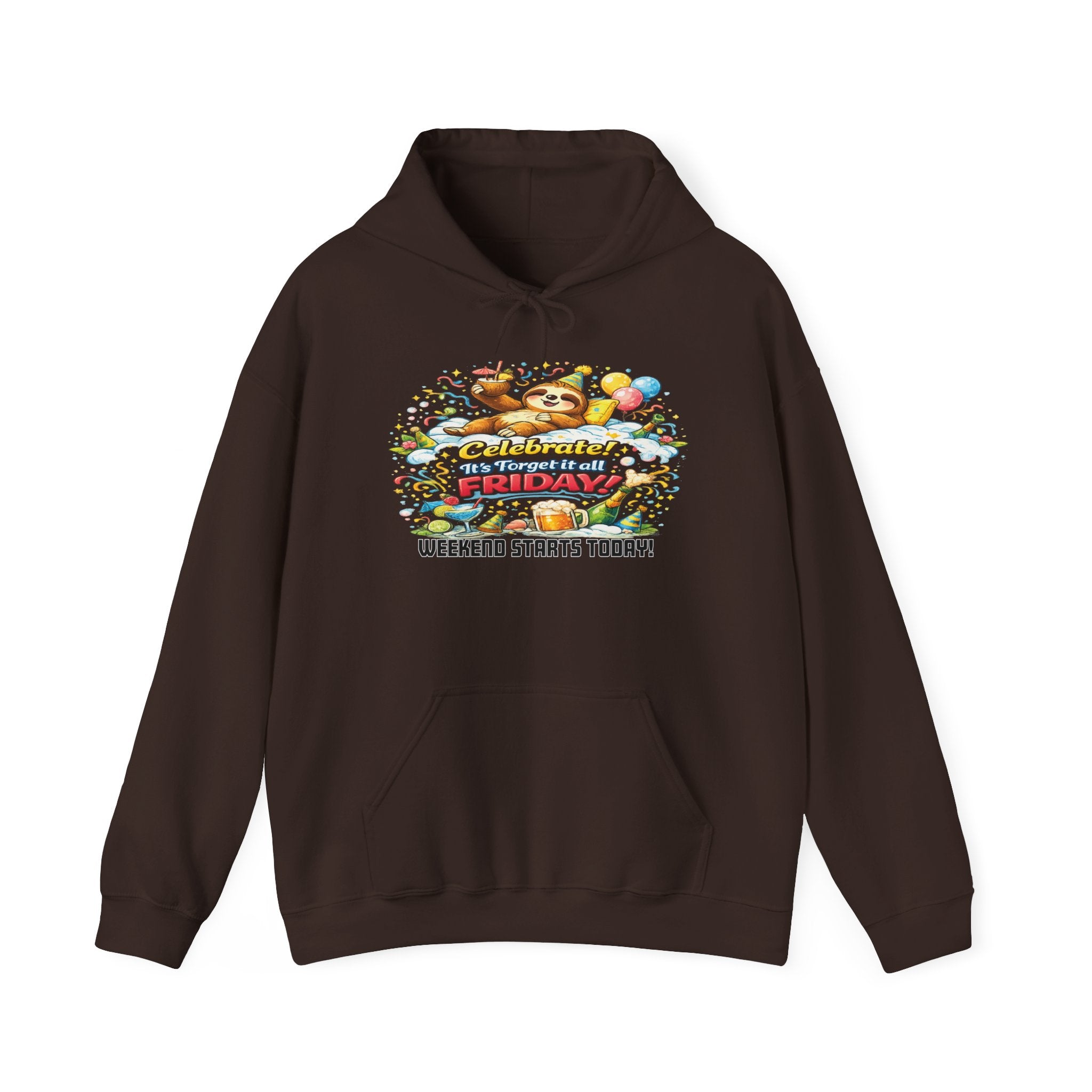 Friday - Procrastination Sloth Series Hoodie