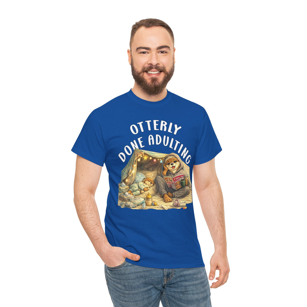 "Otterly Done Adulting" Mom Tee - Otter Series