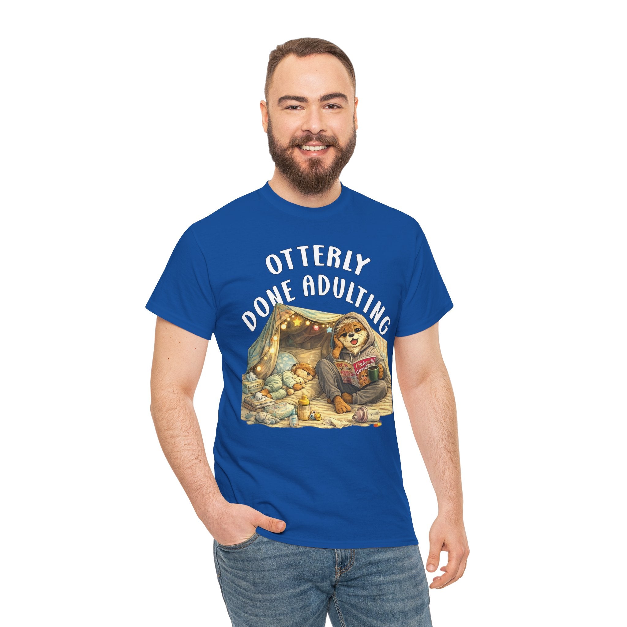 "Otterly Done Adulting" Mom Tee - Otter Series