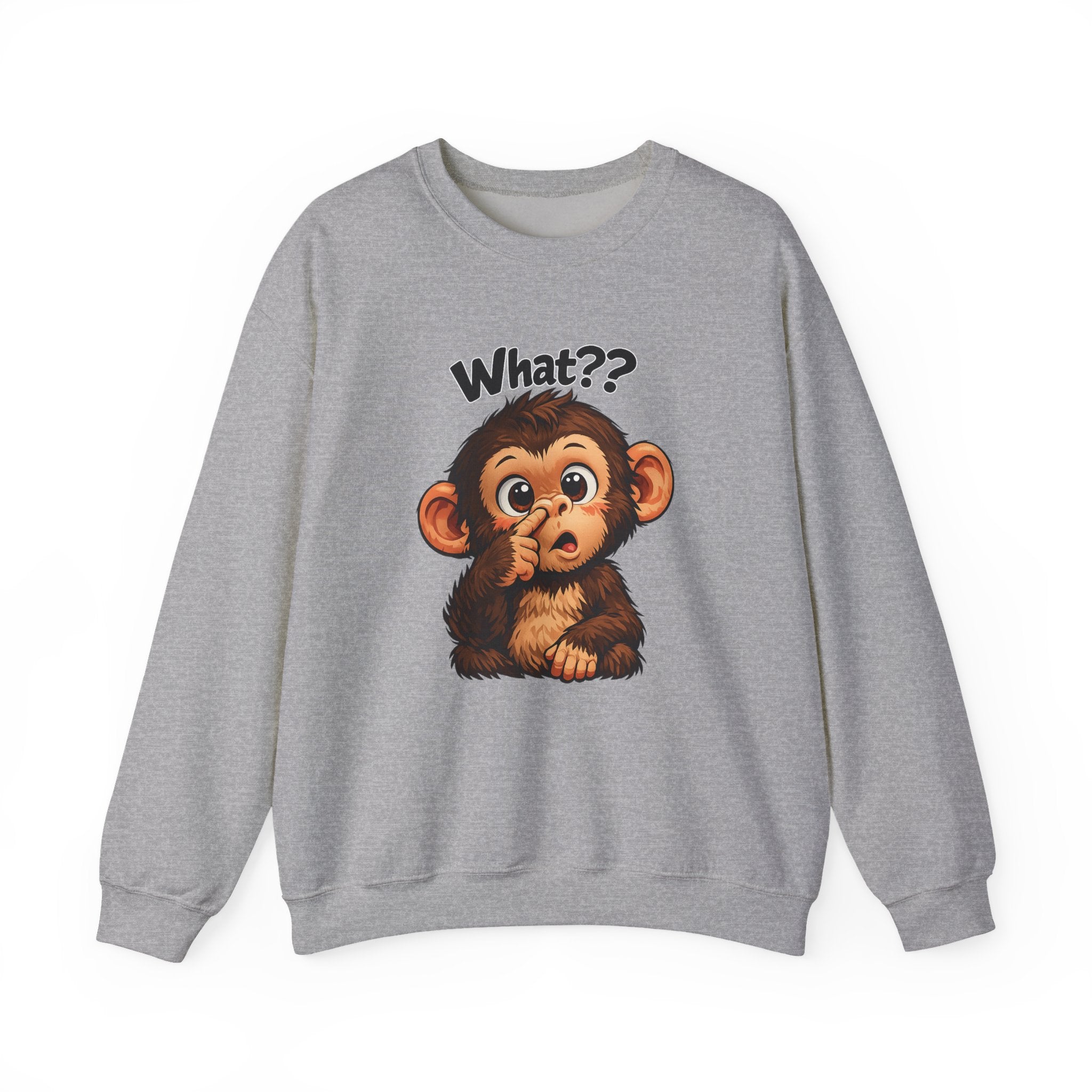 Monkey Says "What?" Sweatshirt