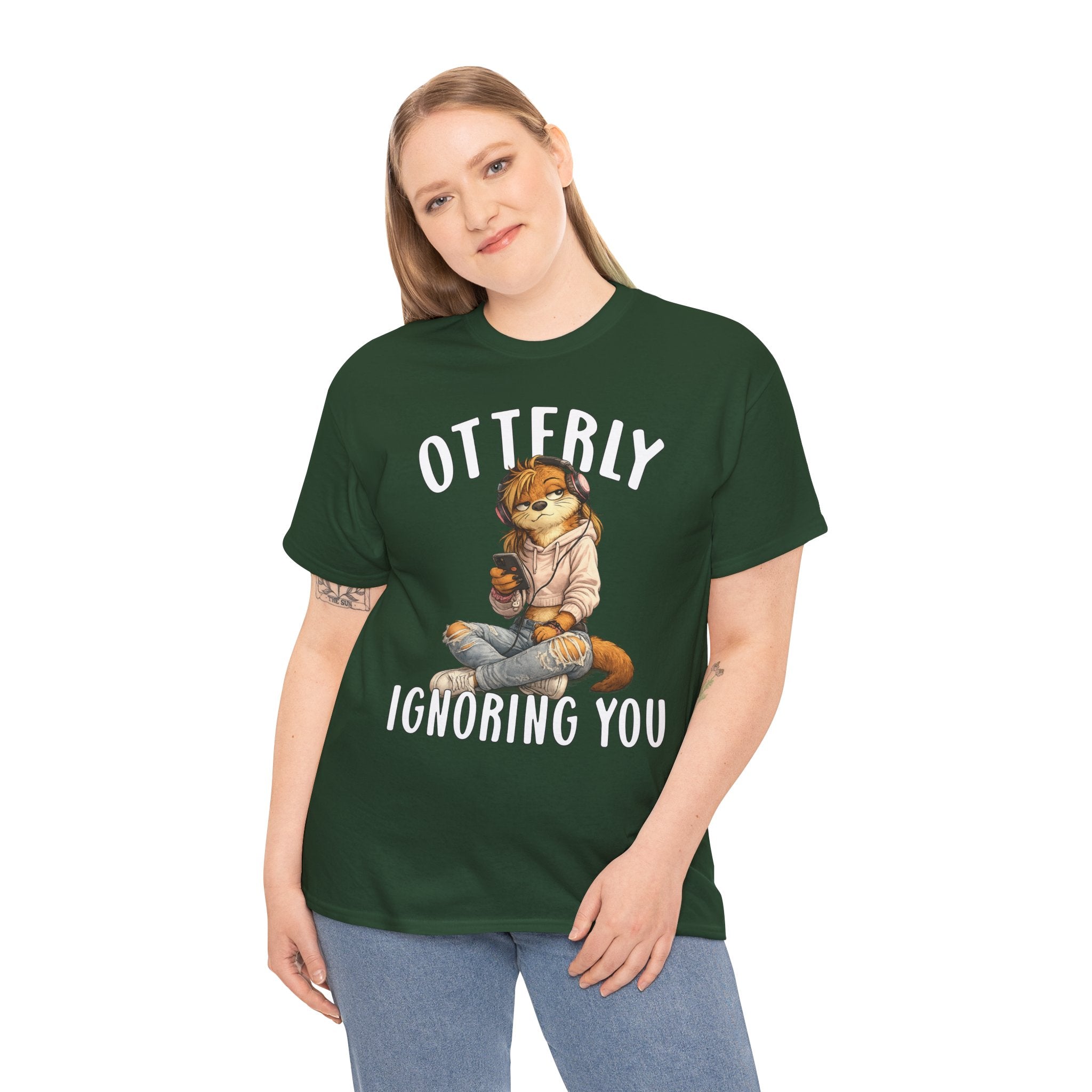 "Otterly Ignoring You" TeenGirl Tee - Otter Series
