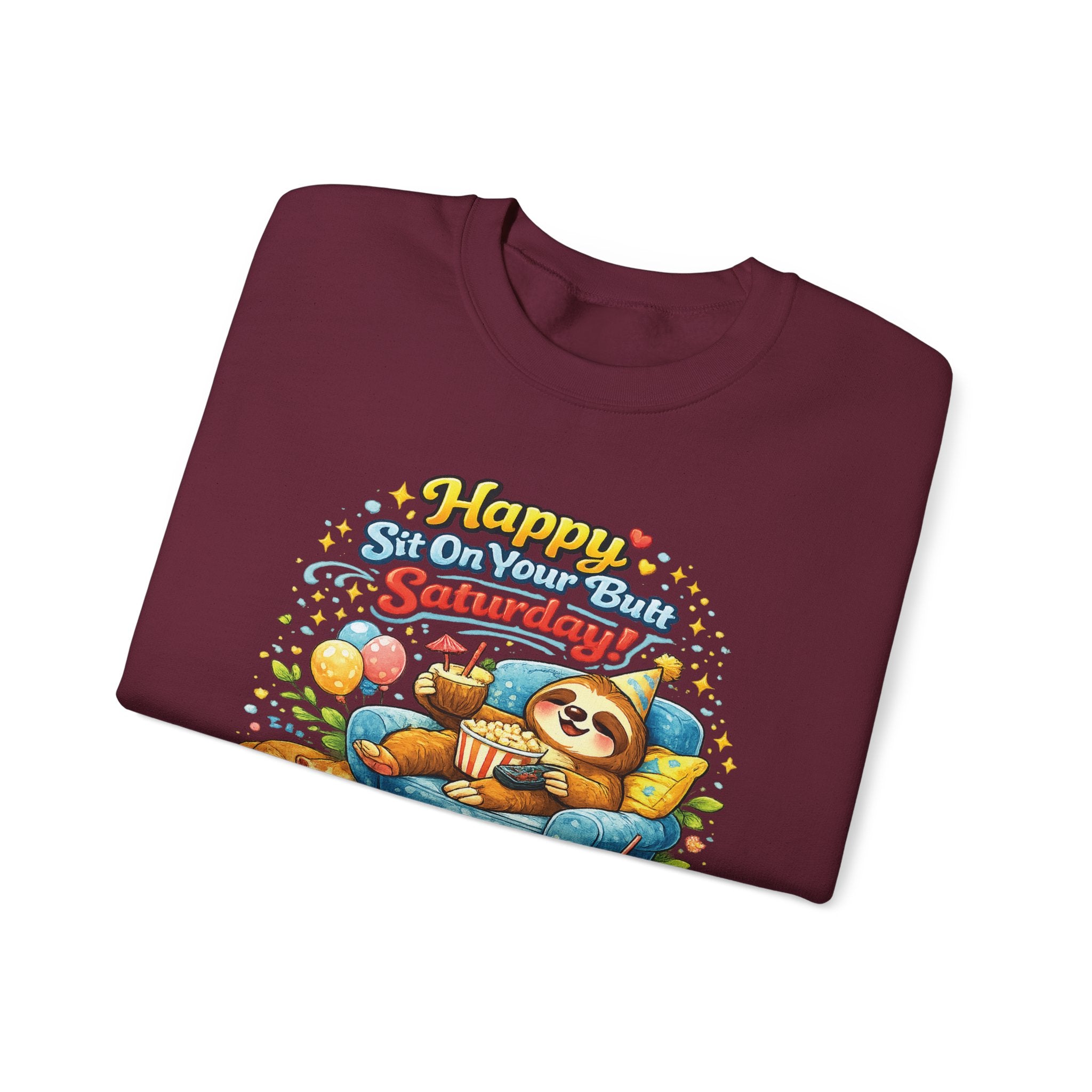 Saturday - Procrastination Sloth Series Sweatshirt