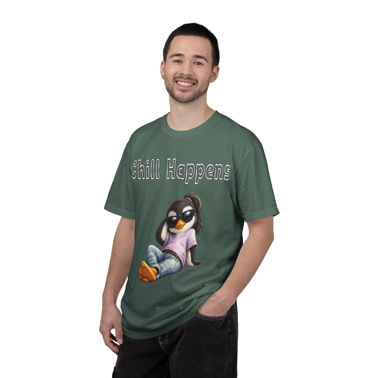 "Chill Happens" T-shirt Penguin Series