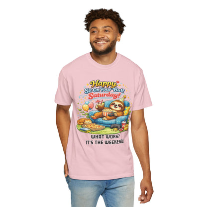 Saturday - Procrastination Sloth Series T-shirt