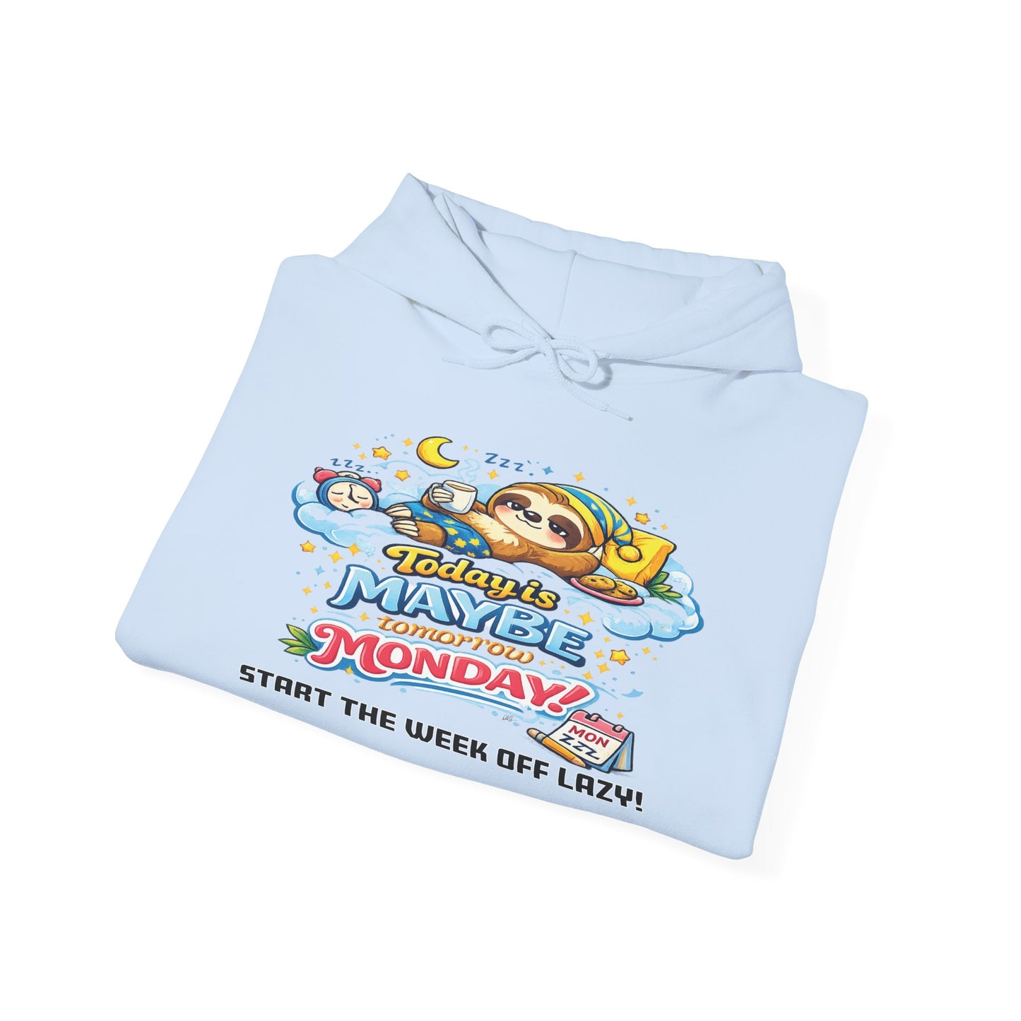 Monday - Procrastination Sloth Series Hoodie