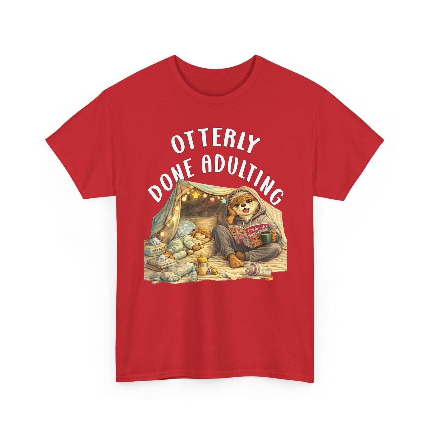 "Otterly Done Adulting" Mom Tee - Otter Series