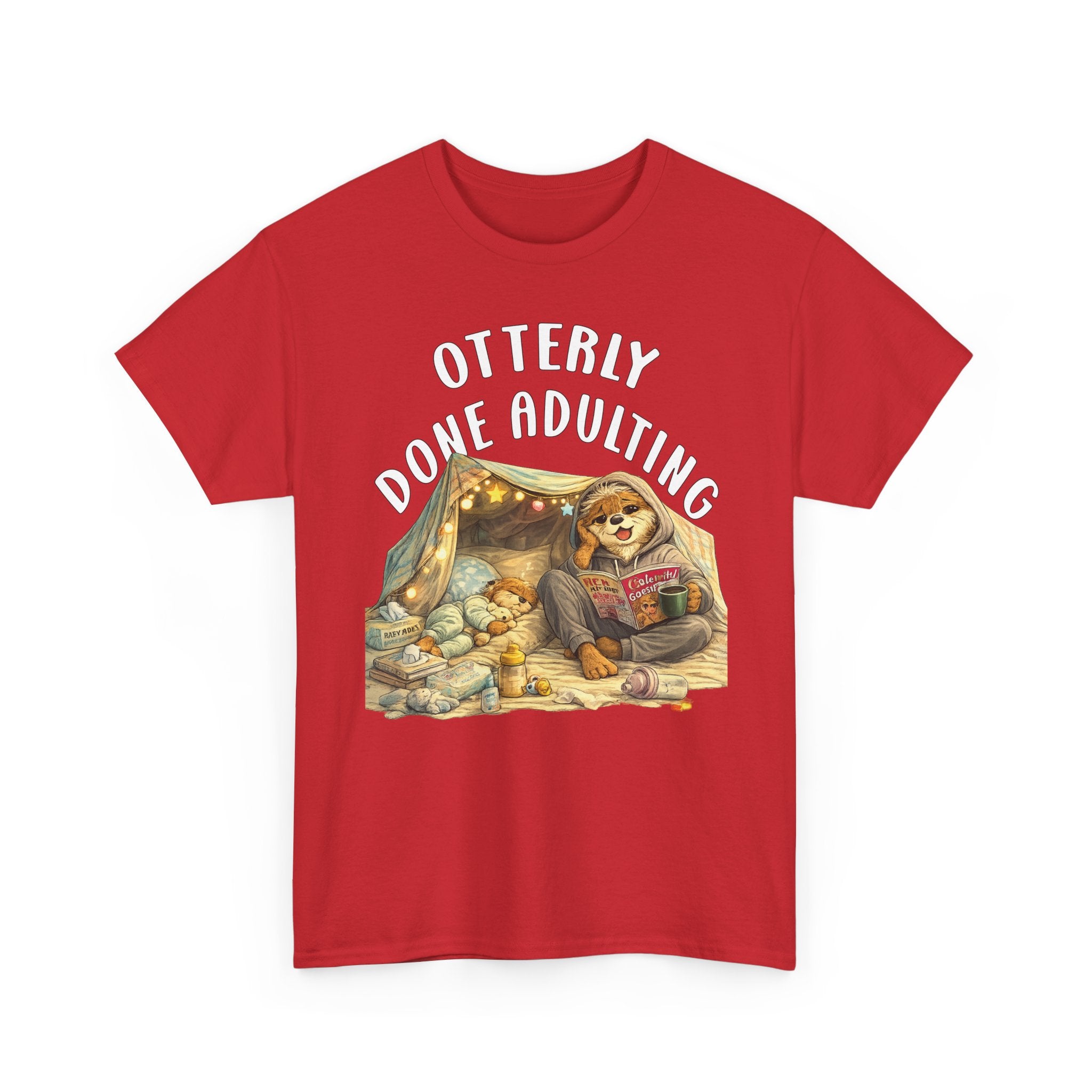 "Otterly Done Adulting" Mom Tee - Otter Series