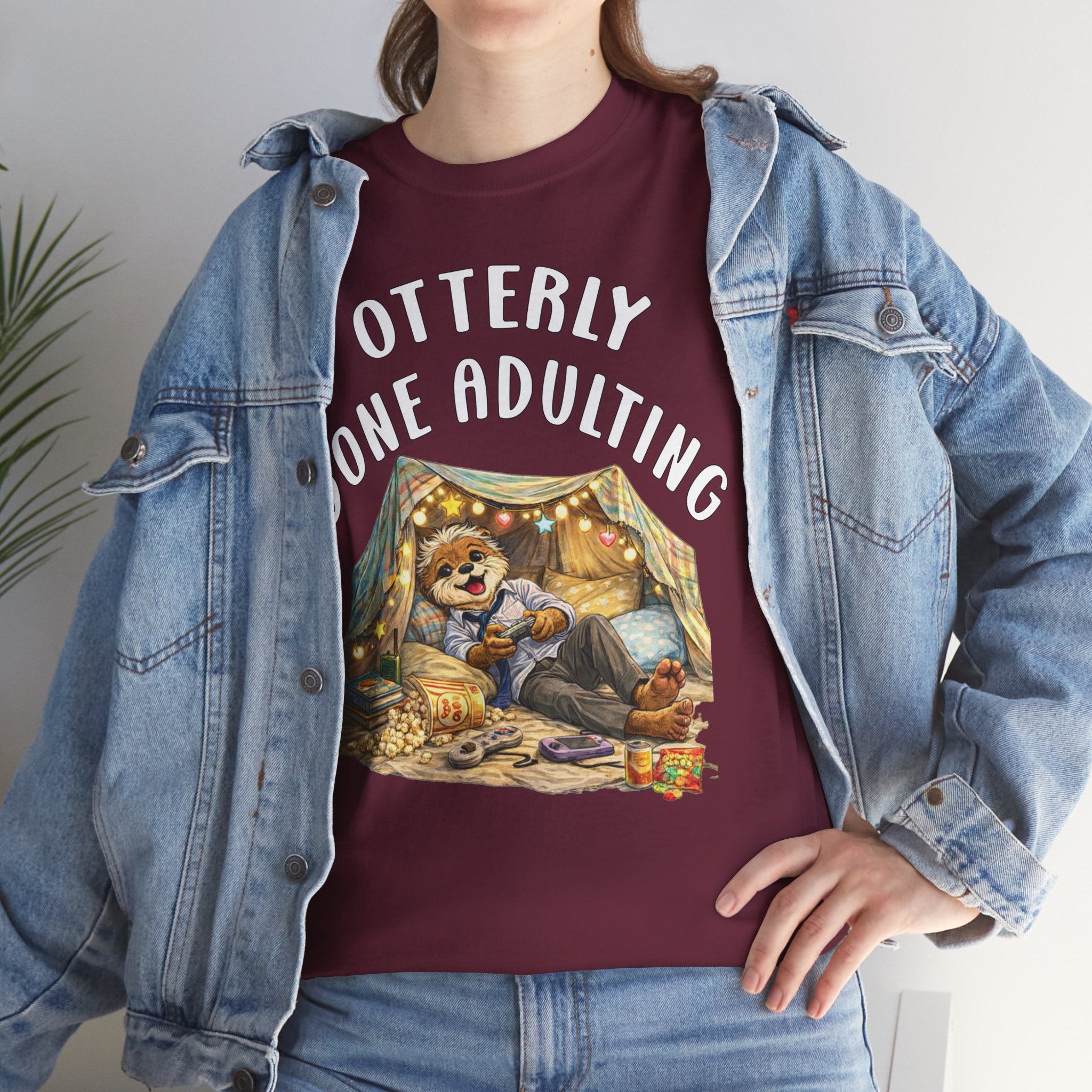 "Otterly Done Adulting" Dad Tee - Otter Series