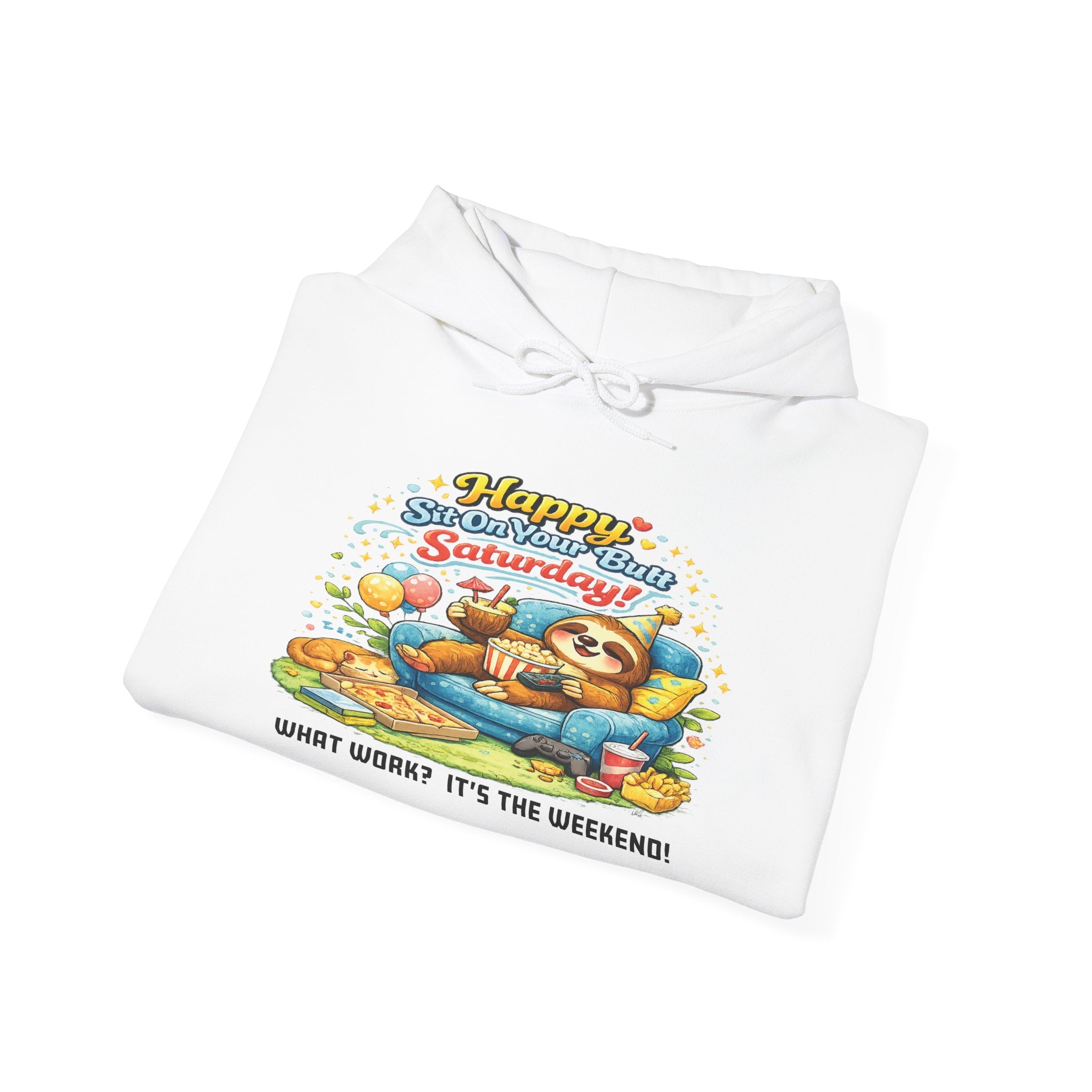 Saturday - Procrastination Sloth Series Hoodie