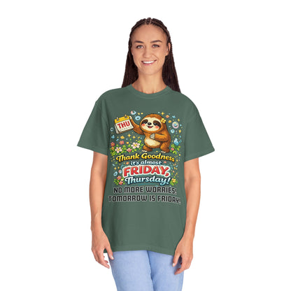 Thursday - Procrastination Sloth Series T-shirt