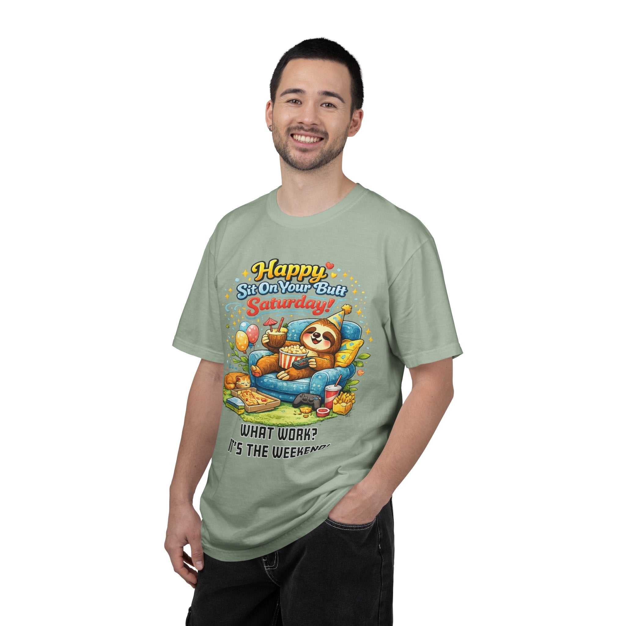 Saturday - Procrastination Sloth Series T-shirt