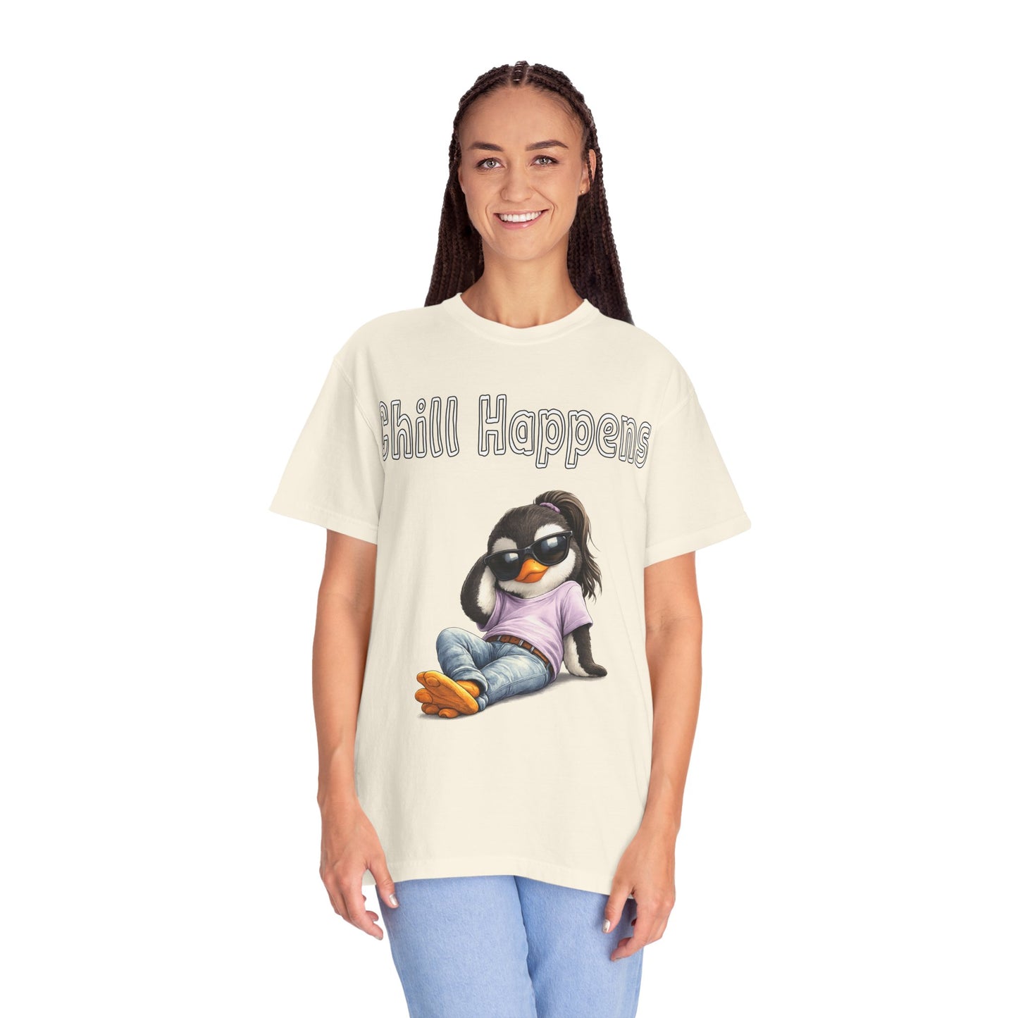 "Chill Happens" T-shirt Penguin Series