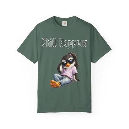 "Chill Happens" T-shirt Penguin Series