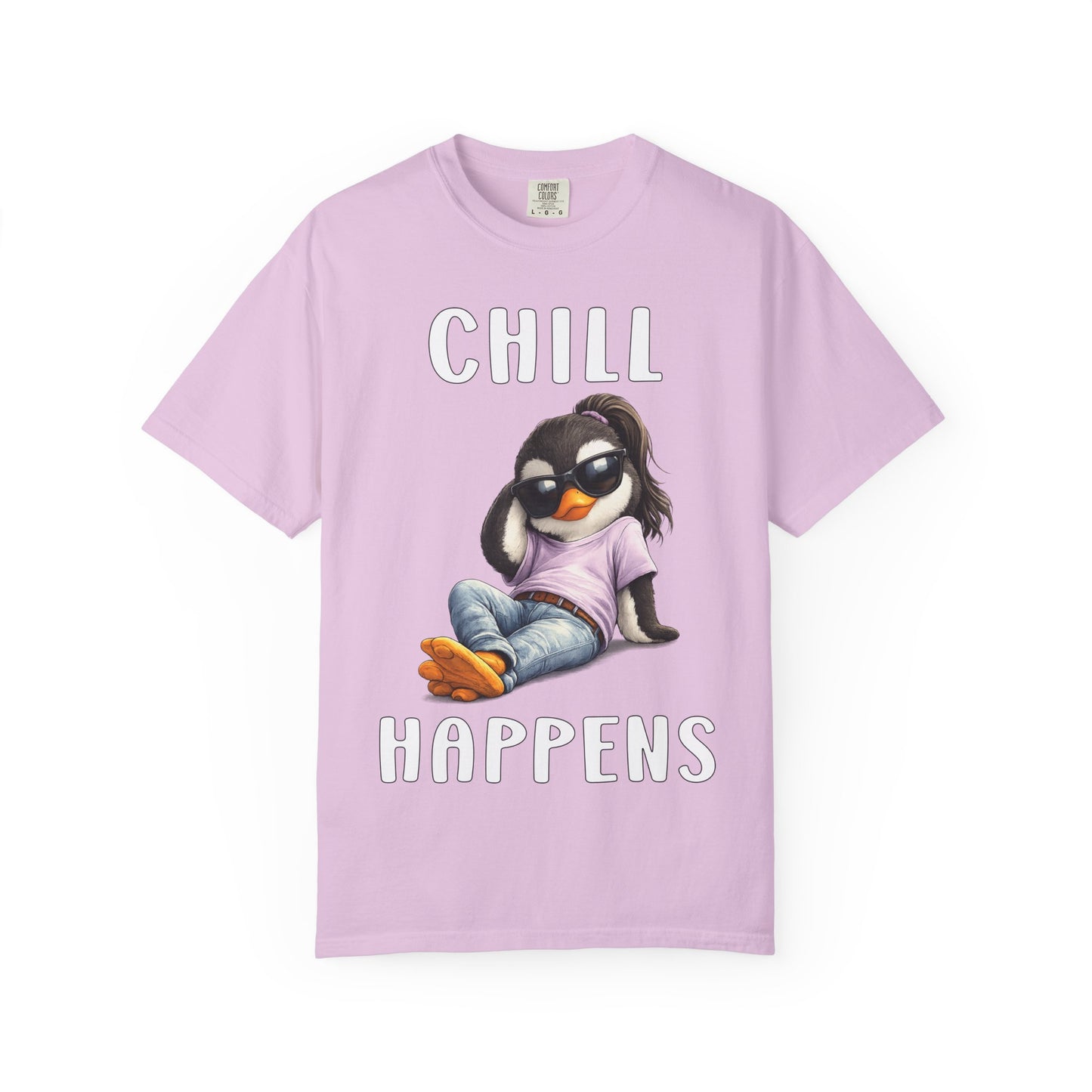 Chill Happens Girl T-shirt - Penguin Series