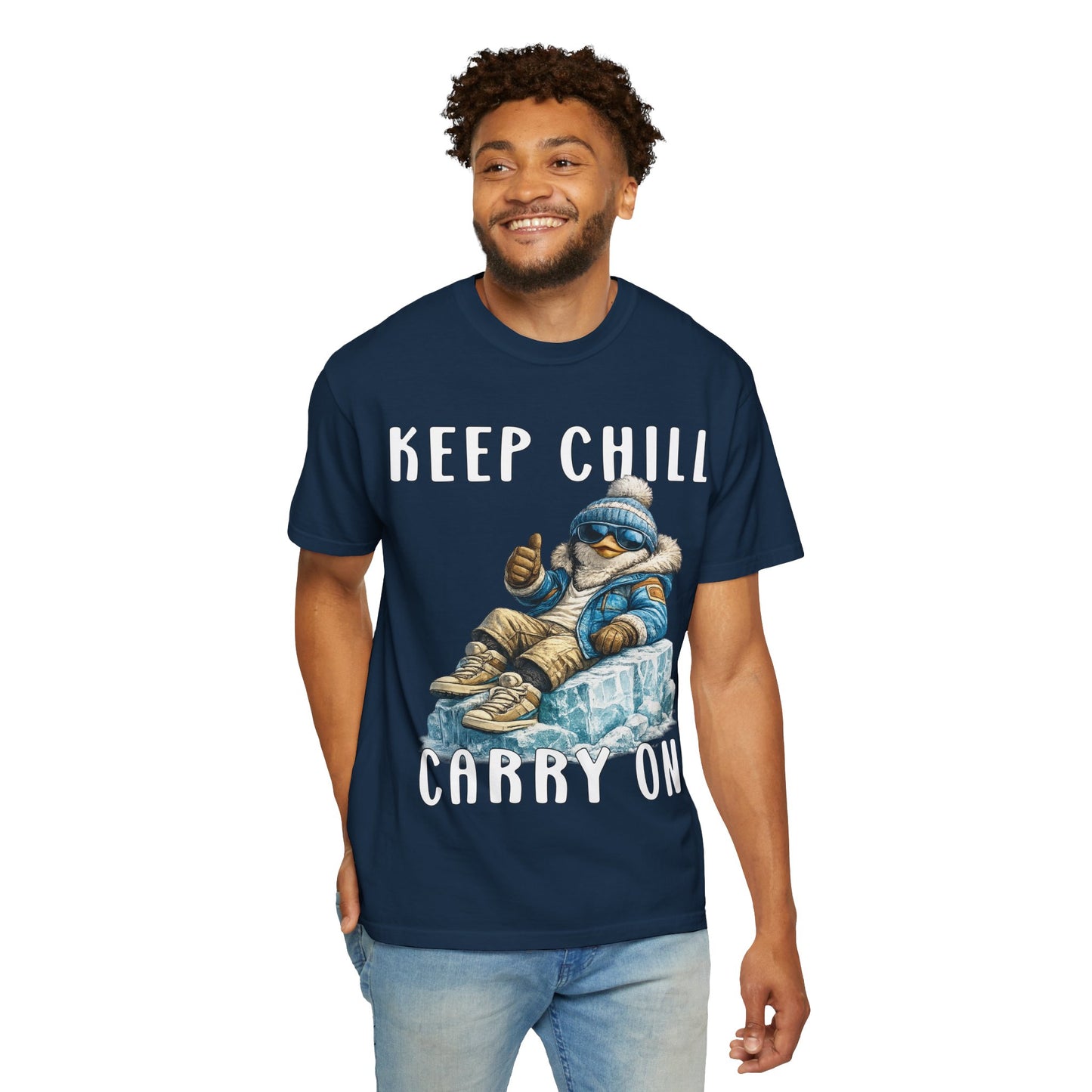 Keep Chill Carry On Boy T-shirt - Penguin Series