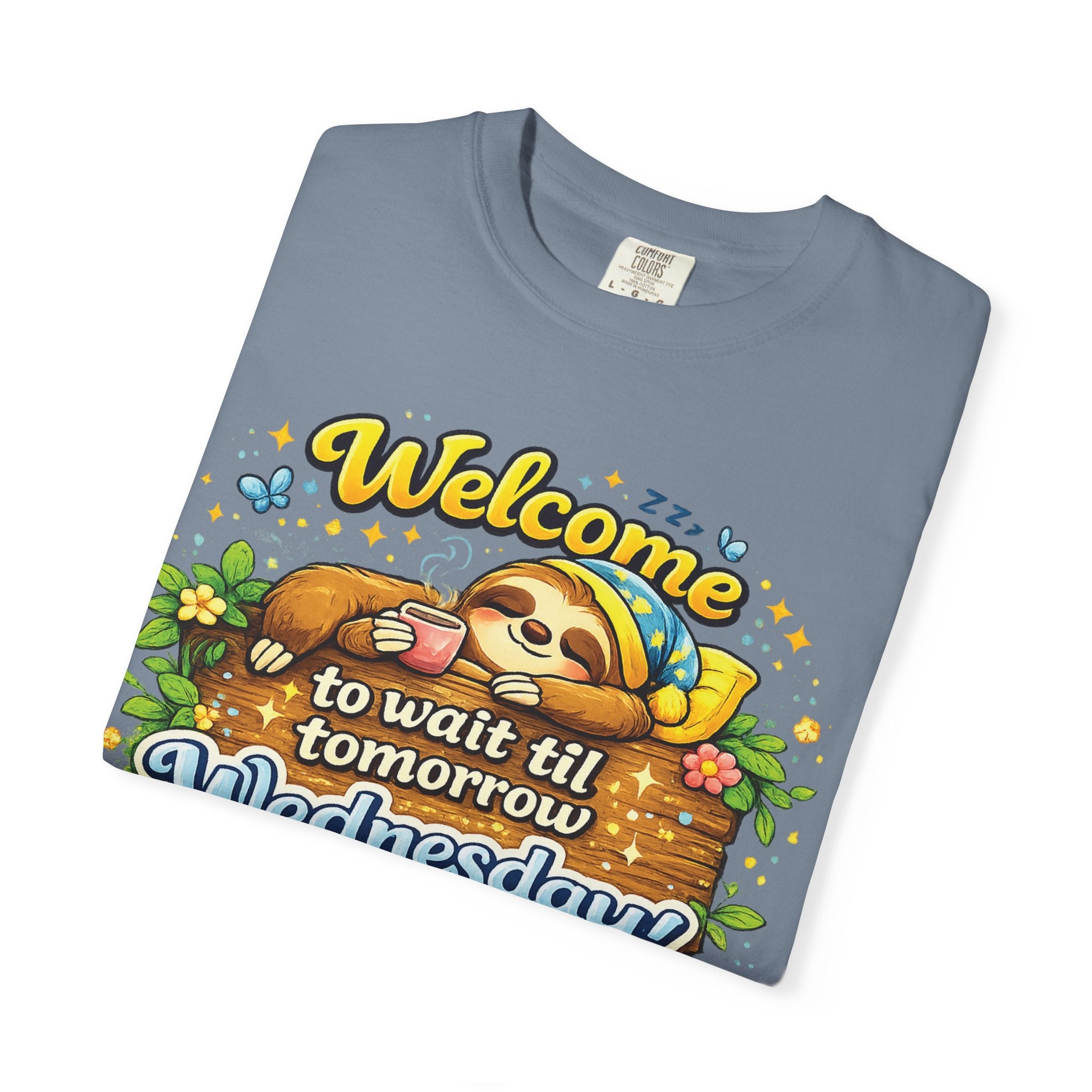Wednesday - Procrastination Sloth Series T-shirt