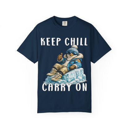 Keep Chill Carry On Boy T-shirt - Penguin Series
