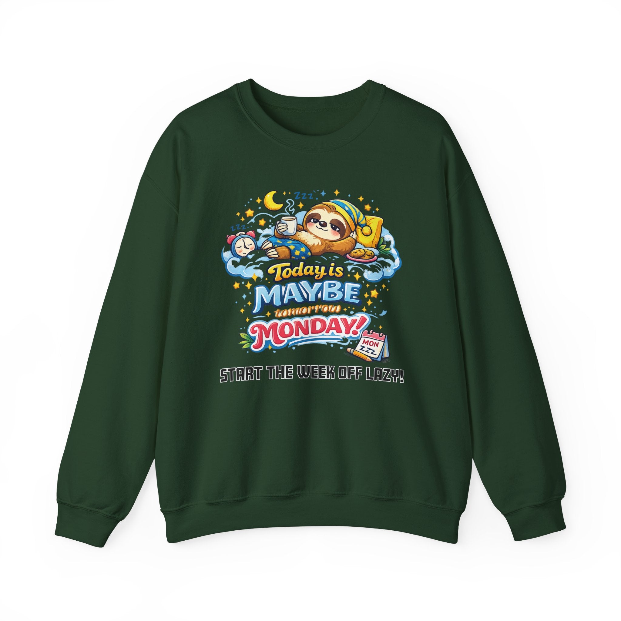 Monday - Procrastination Sloth Series Sweatshirt