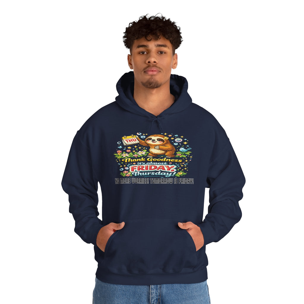 Thursday - Procrastination Sloth Series Hoodie