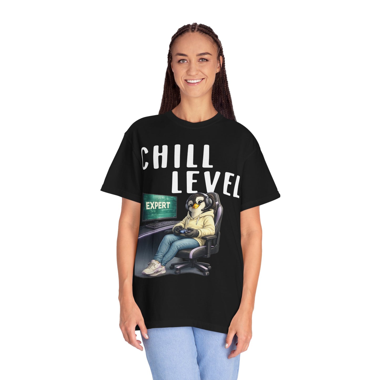 Chill Level Expert Girl T-shirt - Penguin Series