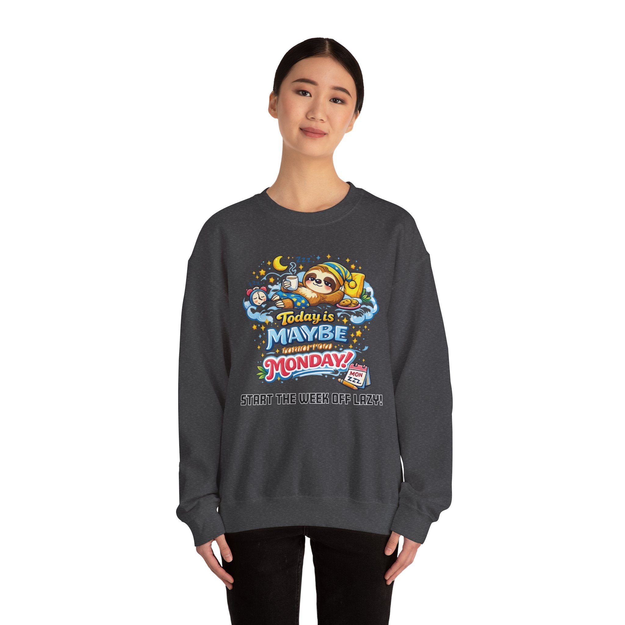 Monday - Procrastination Sloth Series Sweatshirt