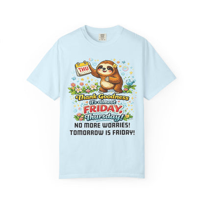 Thursday - Procrastination Sloth Series T-shirt