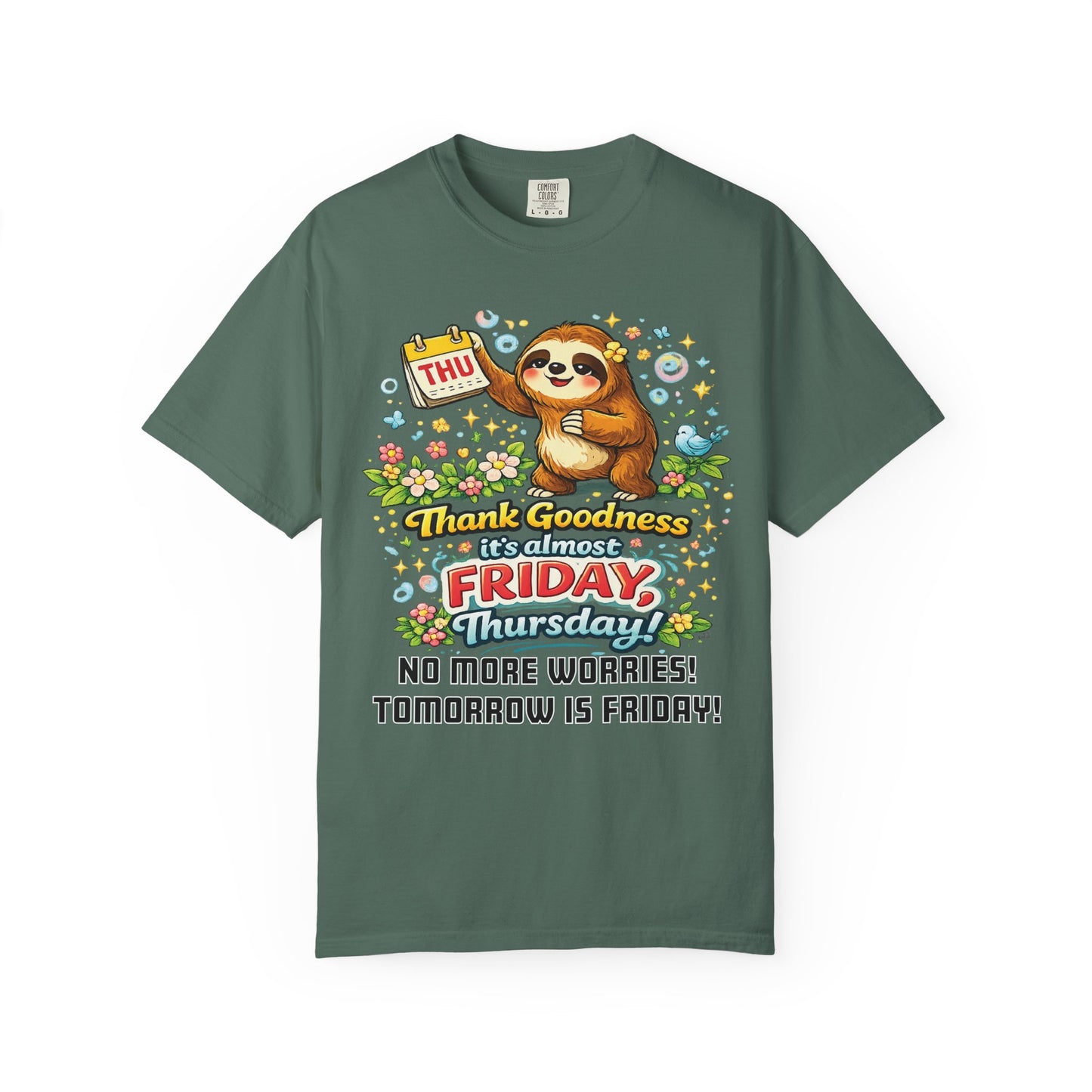 Thursday - Procrastination Sloth Series T-shirt