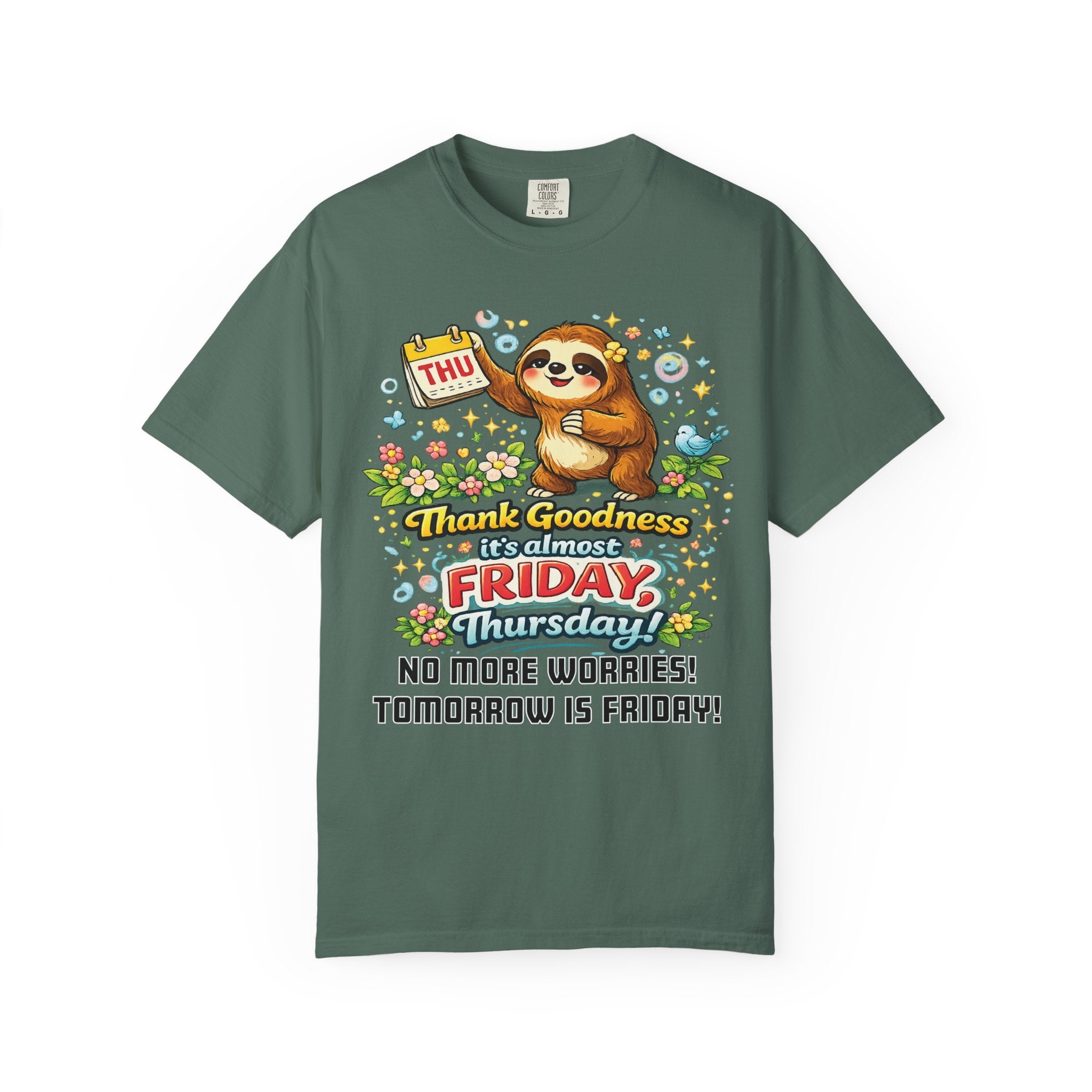 Thursday - Procrastination Sloth Series T-shirt