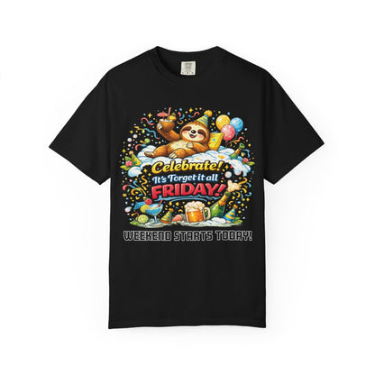 Friday - Procrastination Sloth Series T-shirt