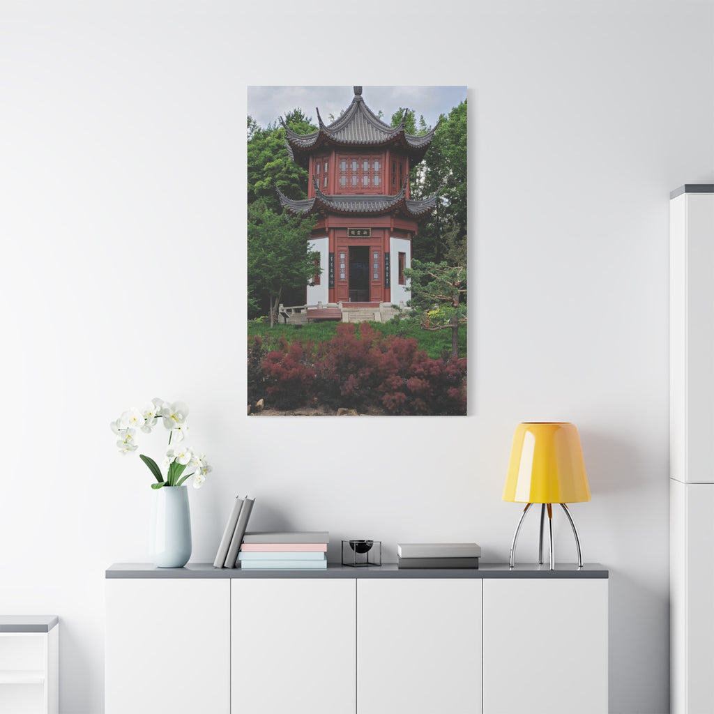 "Pavillion of Friendship" photograph on stretched canvas