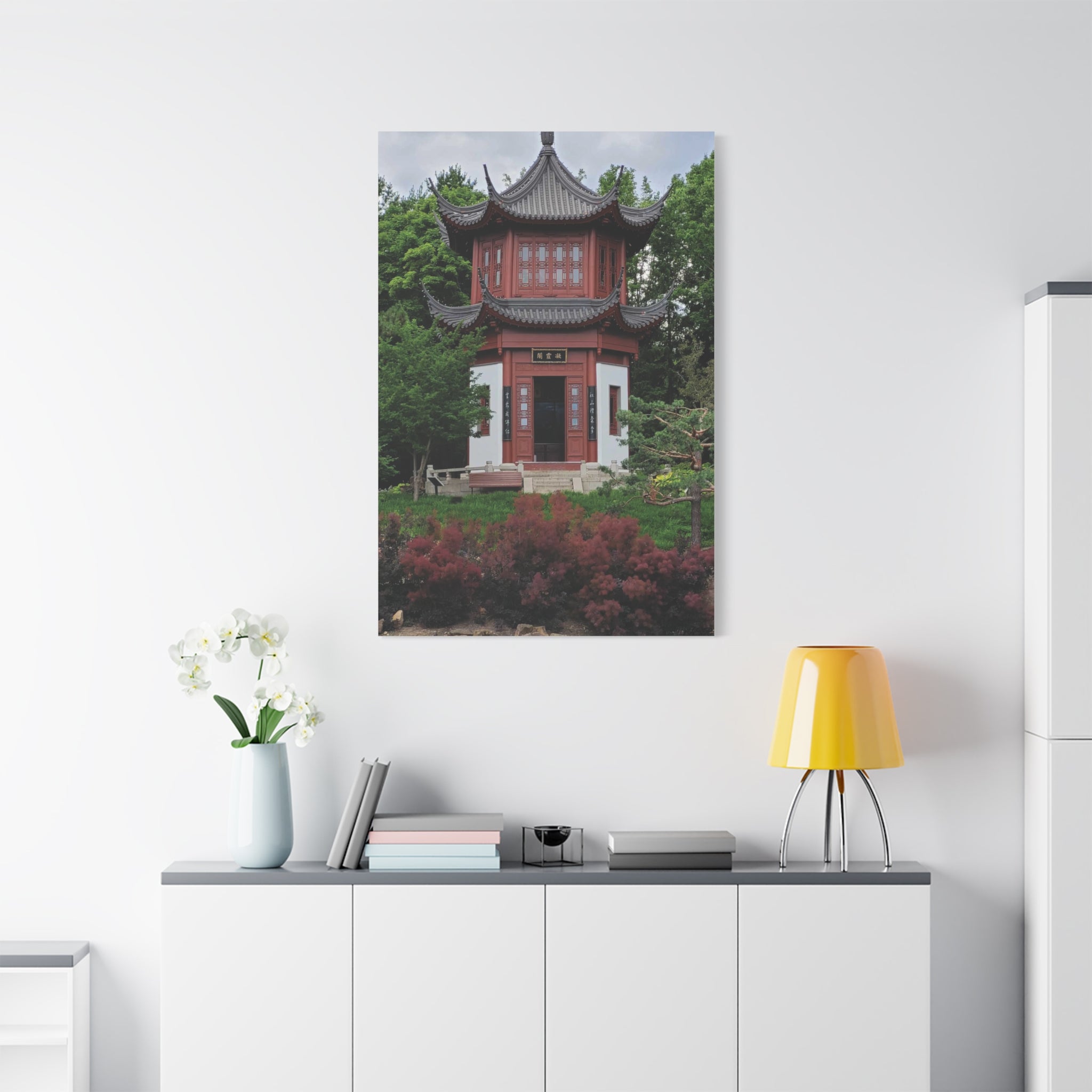 "Pavillion of Friendship" photograph on stretched canvas