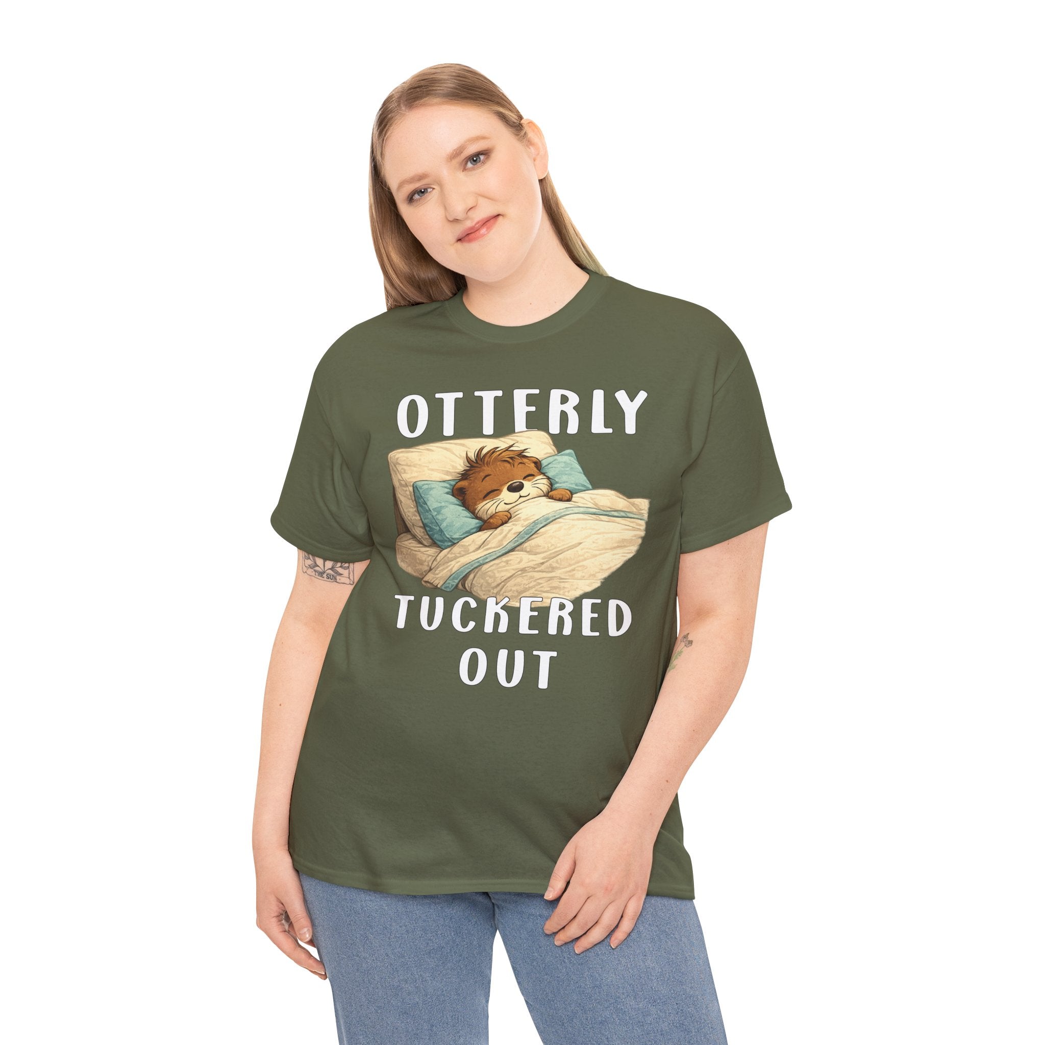 "Otterly Tuckered Out" Tee - Otter Series