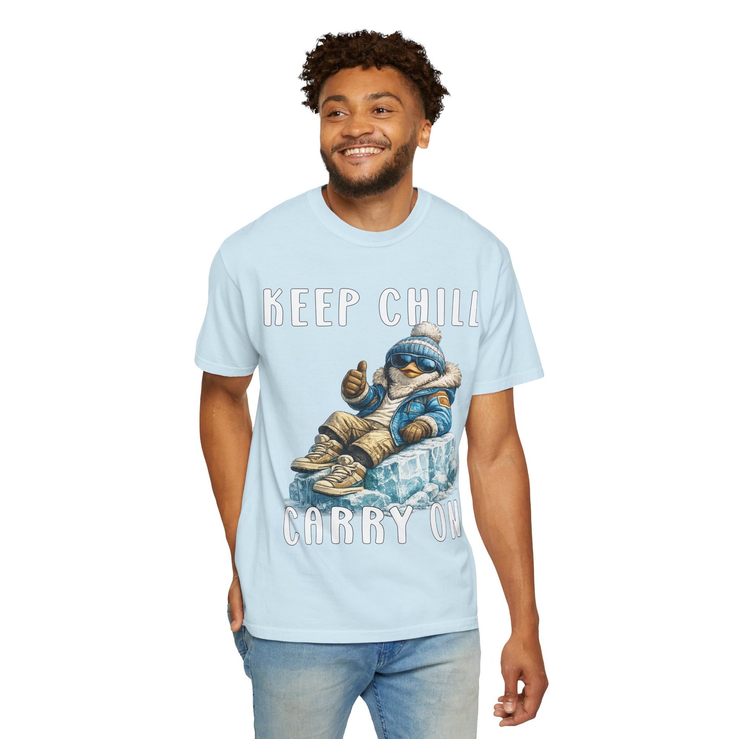 Keep Chill Carry On Boy T-shirt - Penguin Series
