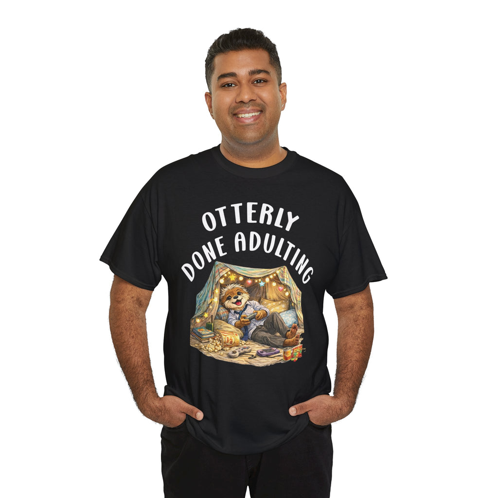 "Otterly Done Adulting" Dad Tee - Otter Series