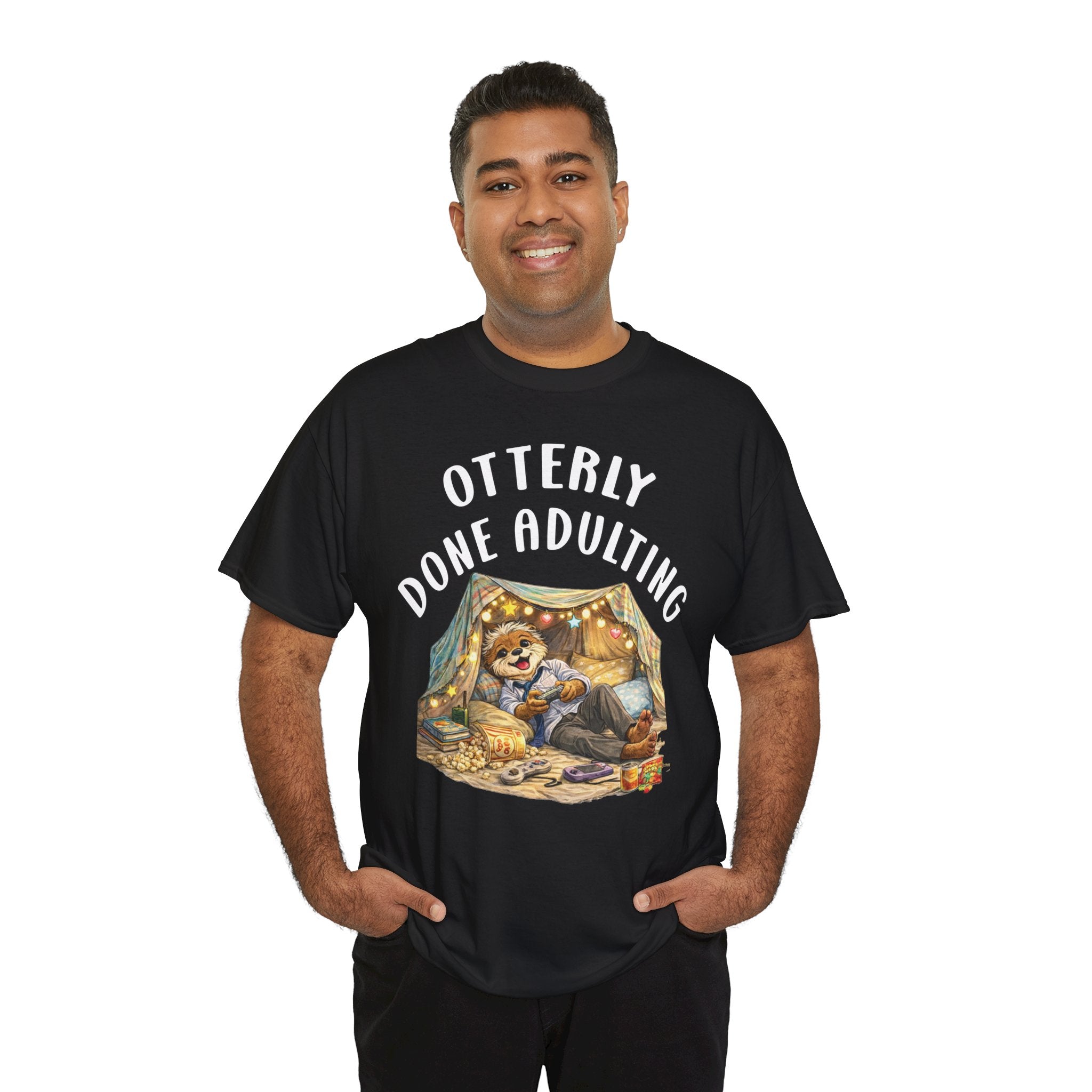 "Otterly Done Adulting" Dad Tee - Otter Series