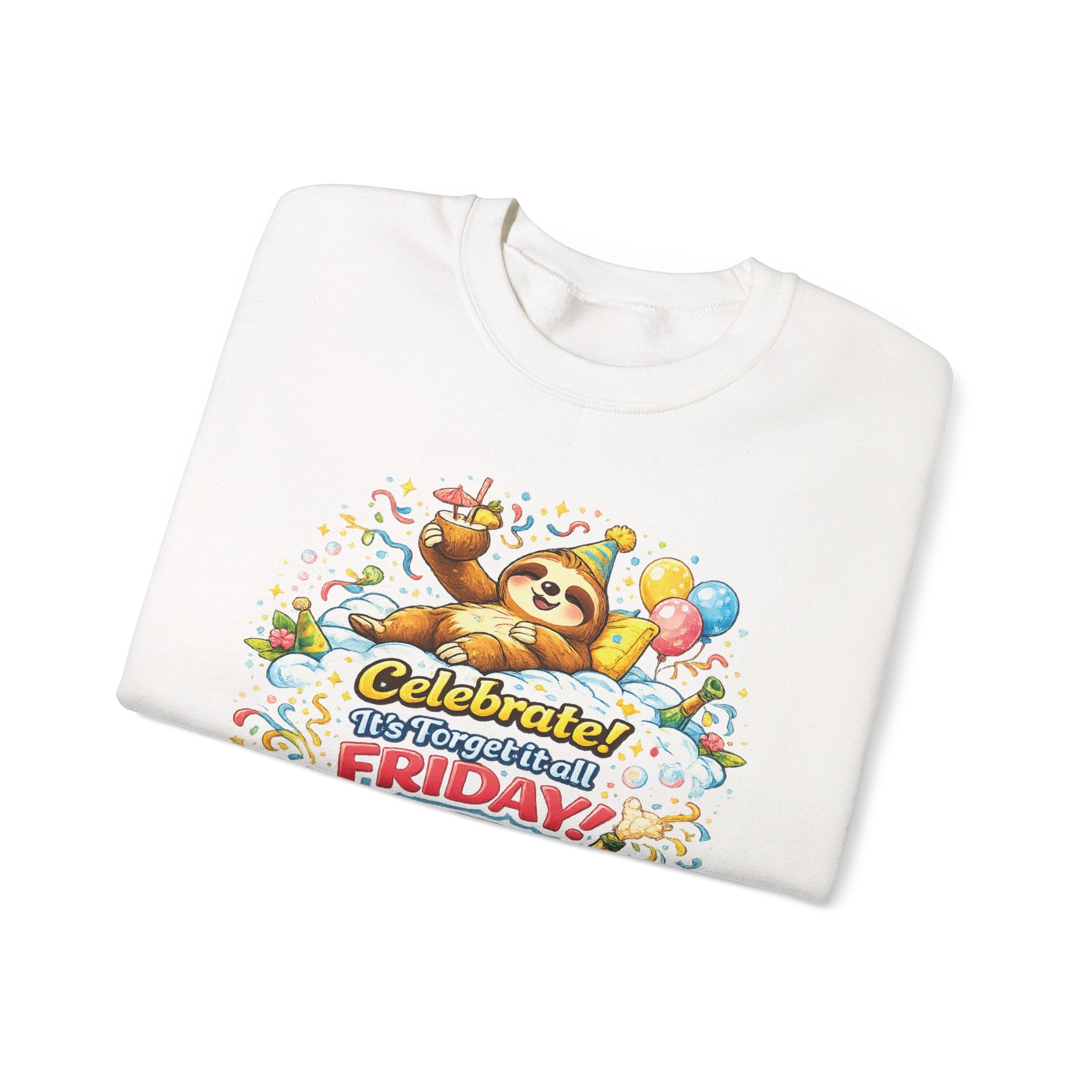 Friday - Procrastination Sloth Series Sweatshirt