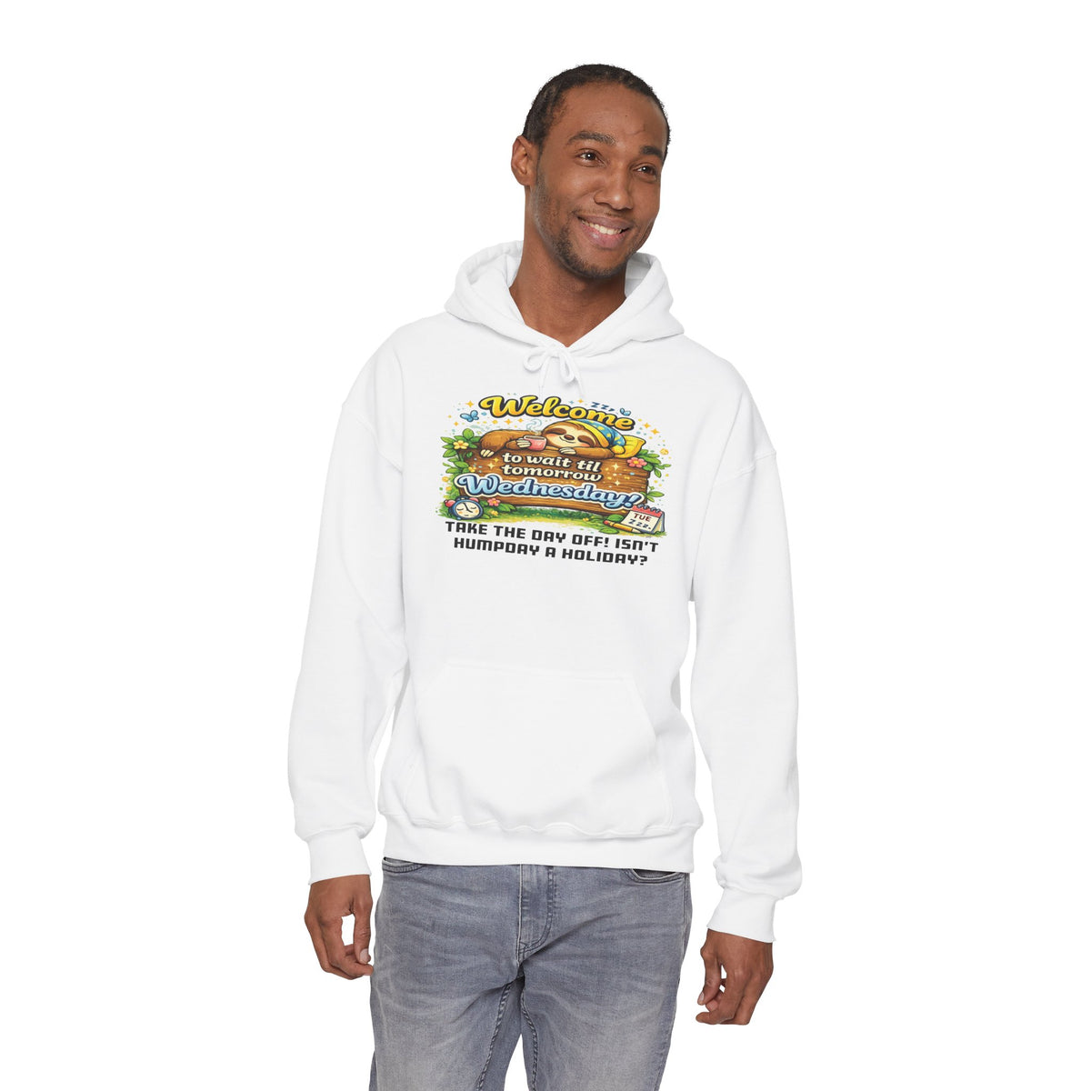Wednesday - Procrastination Sloth Series Hoodie