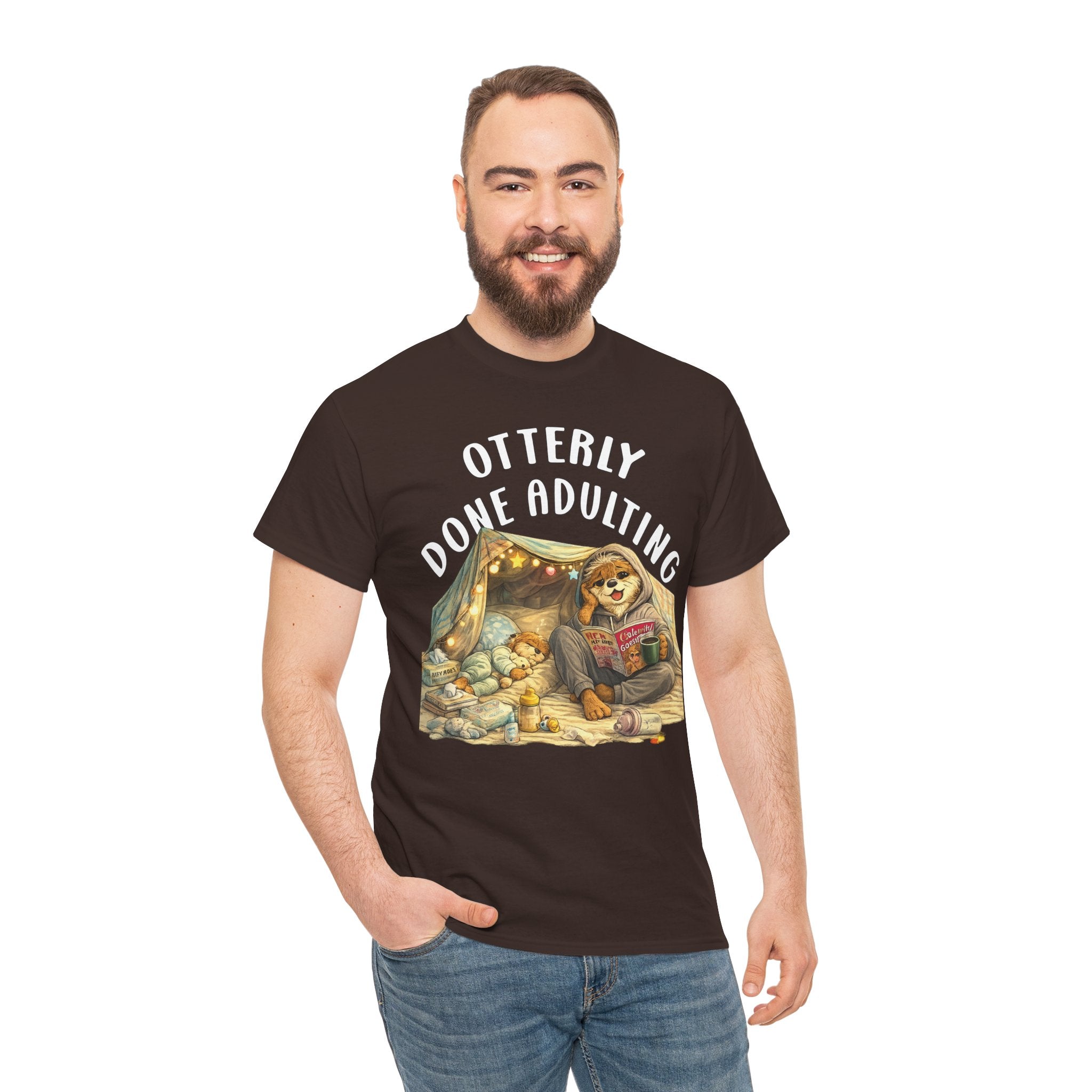 "Otterly Done Adulting" Mom Tee - Otter Series