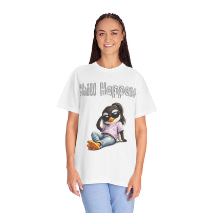 "Chill Happens" T-shirt Penguin Series