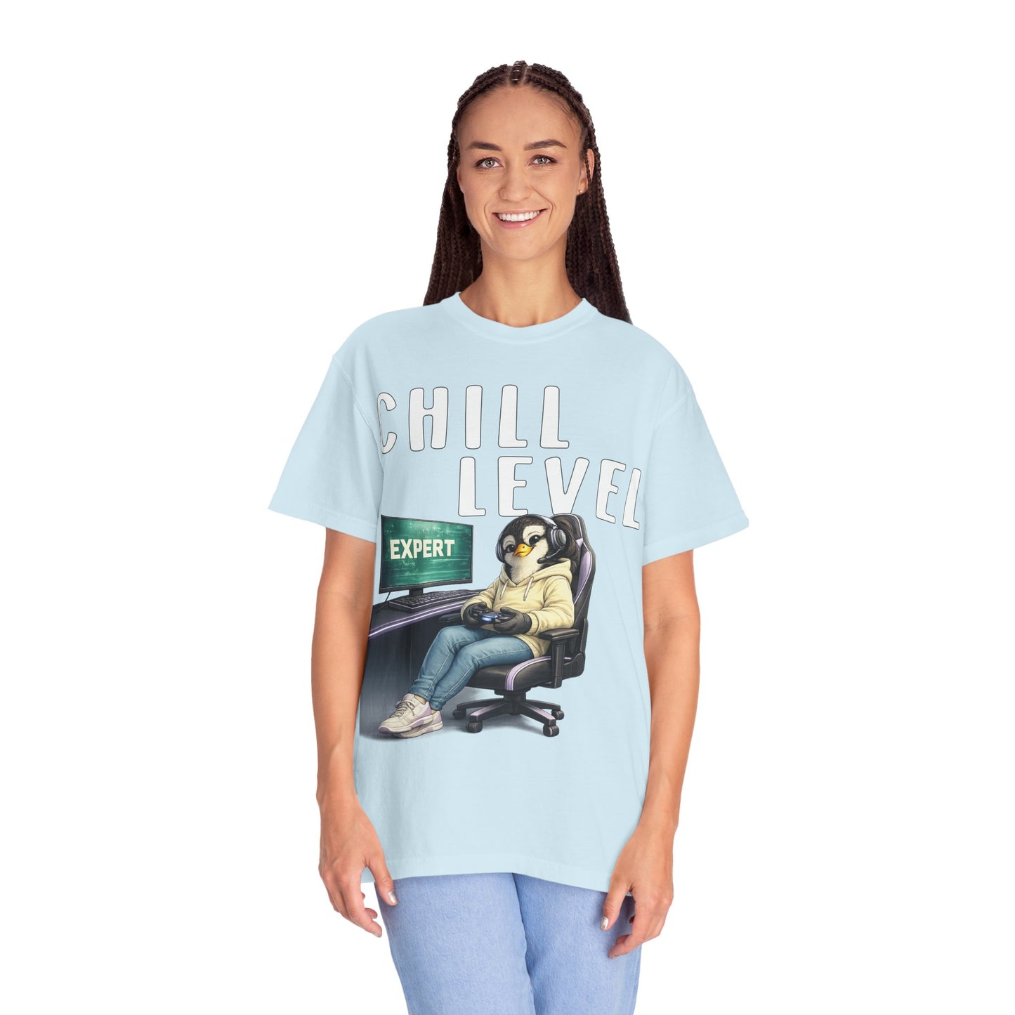 Chill Level Expert Girl T-shirt - Penguin Series