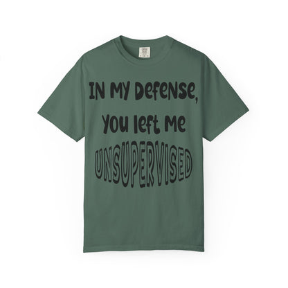 In My Defense I Was Left Unsupervised T-shirt