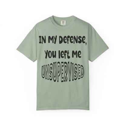 In My Defense I Was Left Unsupervised T-shirt