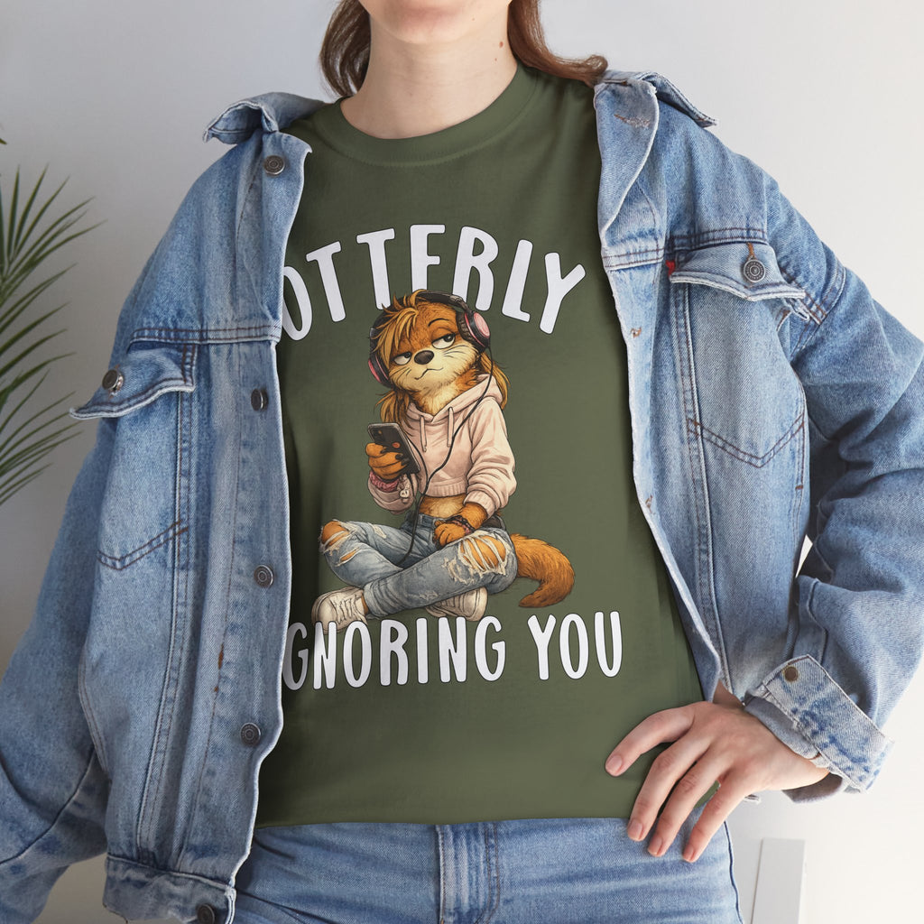 "Otterly Ignoring You" TeenGirl Tee - Otter Series