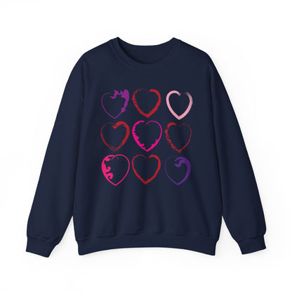 Nine Hearts Valentine's Day Sweatshirt