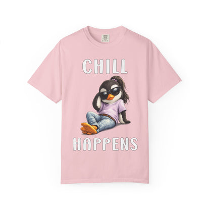 Chill Happens Girl T-shirt - Penguin Series
