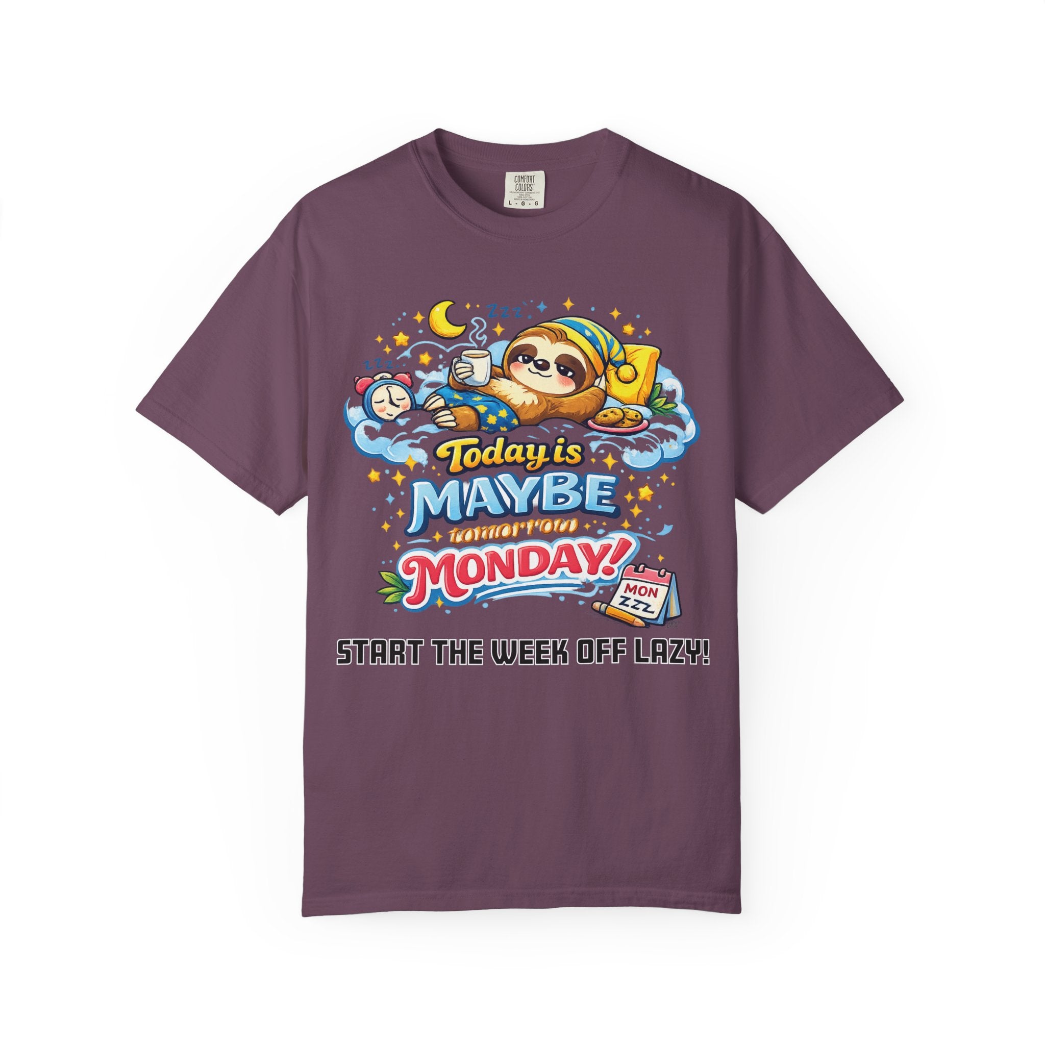 Monday - Procrastination Sloth Series T-shirt