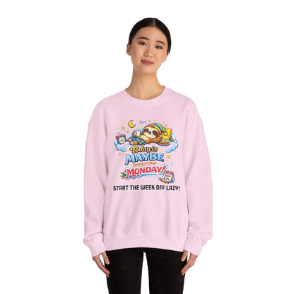 Monday - Procrastination Sloth Series Sweatshirt