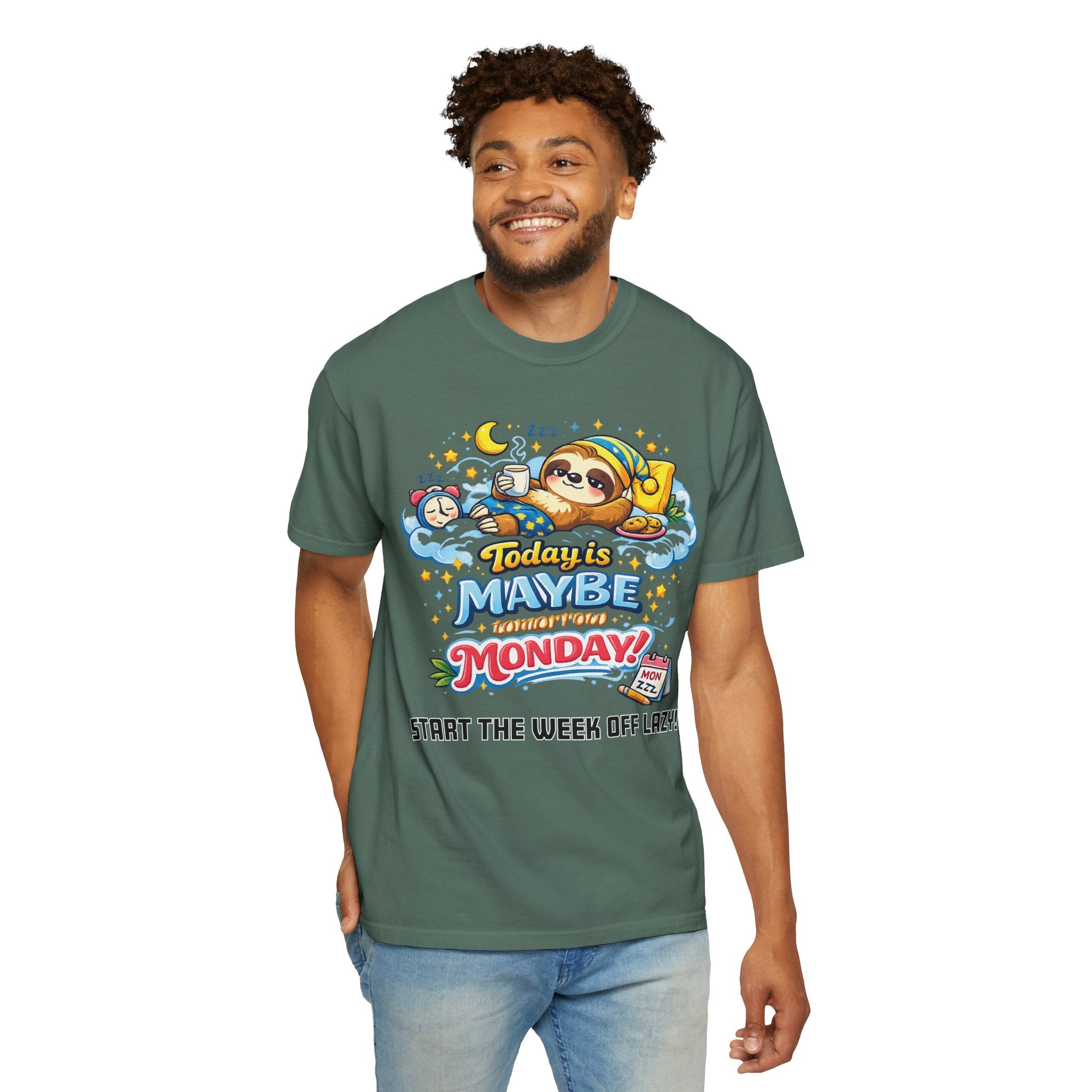 Monday - Procrastination Sloth Series T-shirt