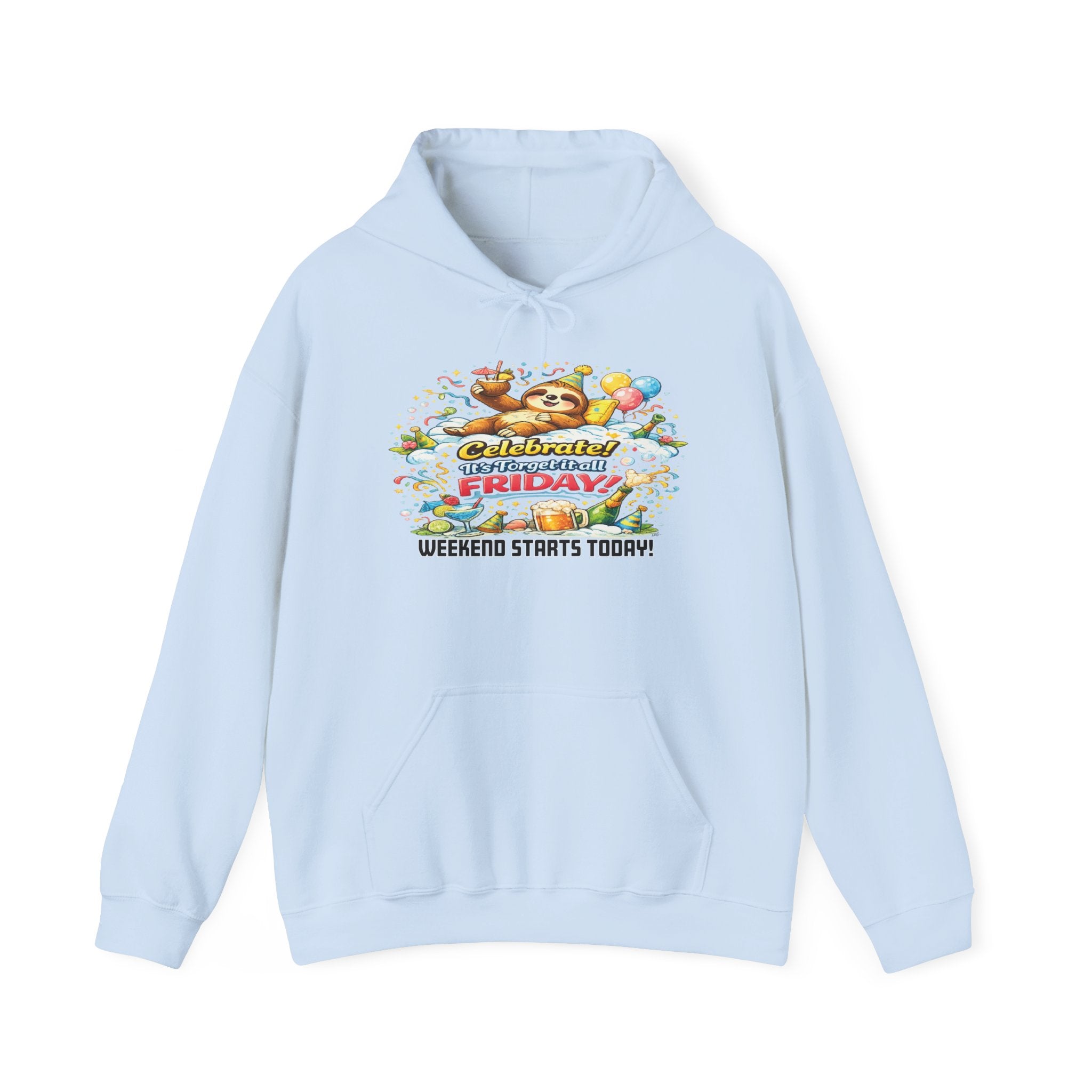 Friday - Procrastination Sloth Series Hoodie
